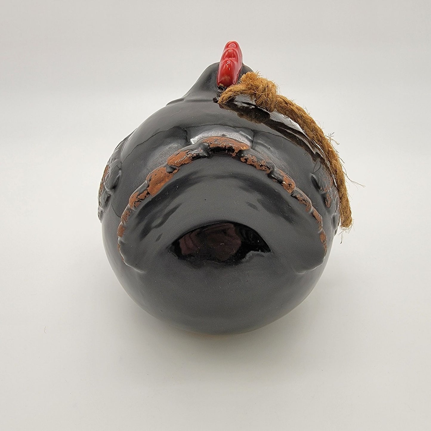 Rustic Farmhouse Black Chicken Birdhouse