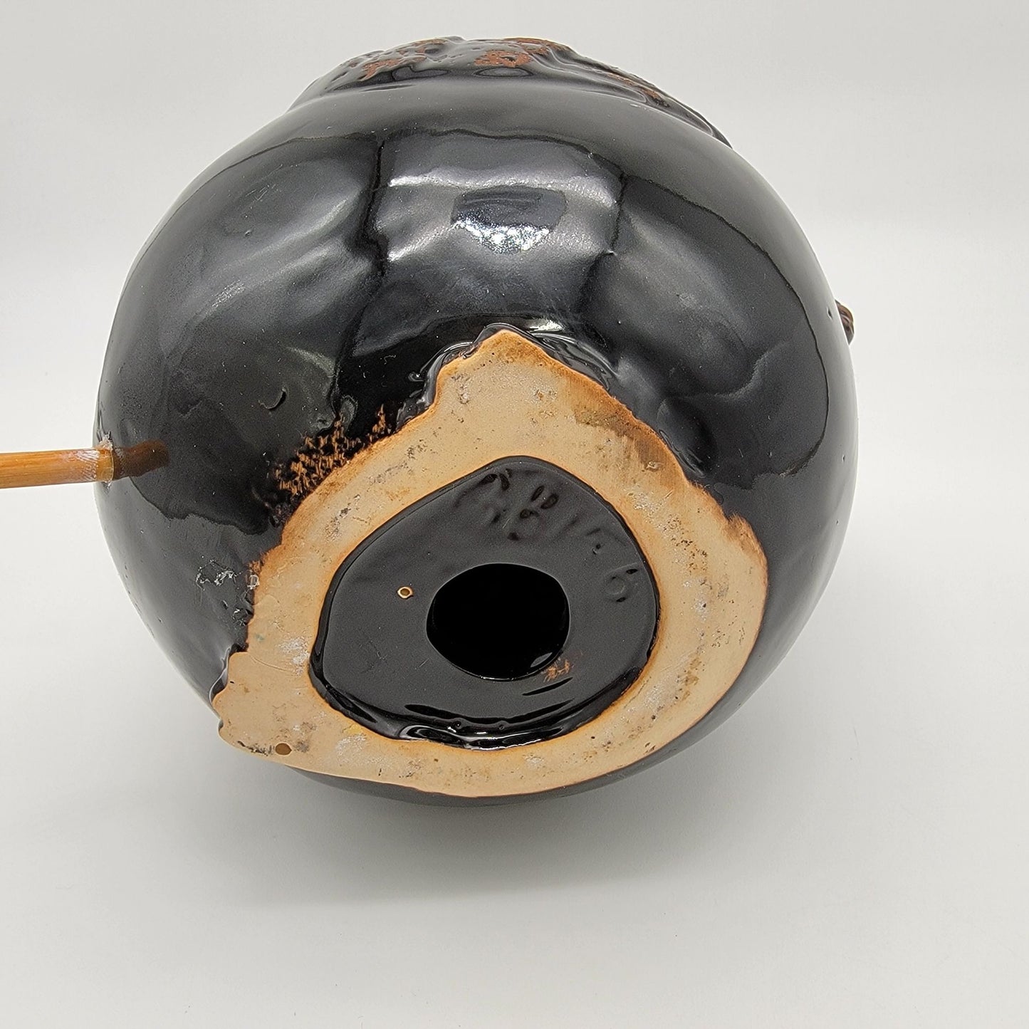 Rustic Farmhouse Black Chicken Birdhouse