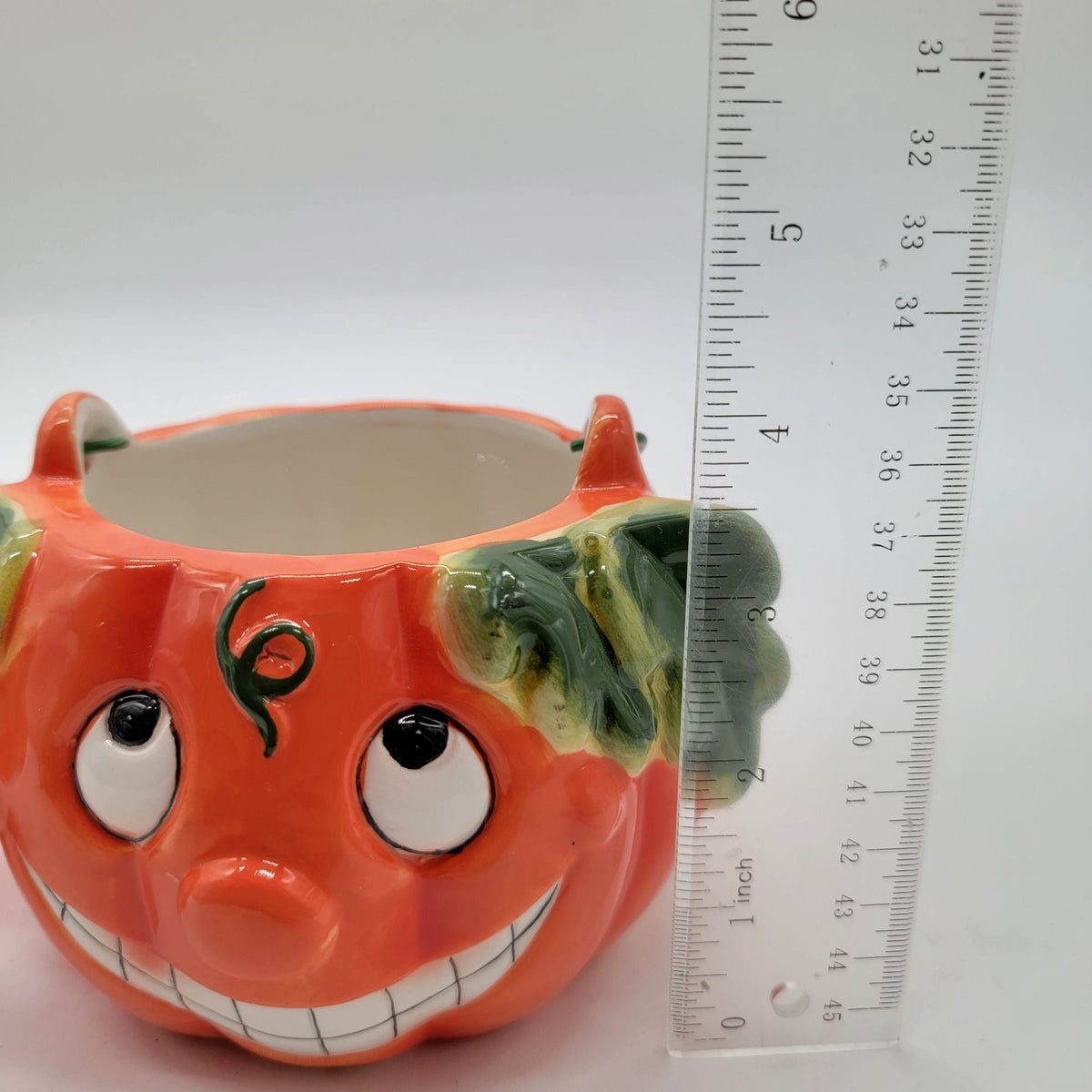 Halloween Jack-O-Lantern Pumpkin Baskets Pair