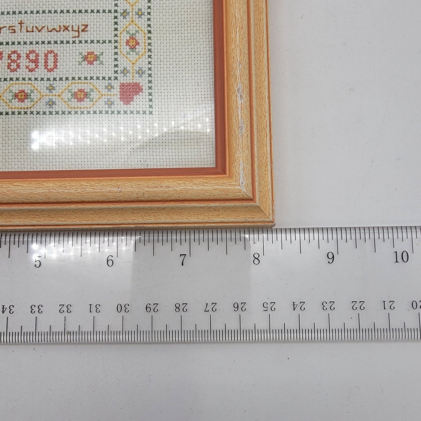 Vintage 1984 "When There Is Love" Cross Stitch Sampler Signed & Framed