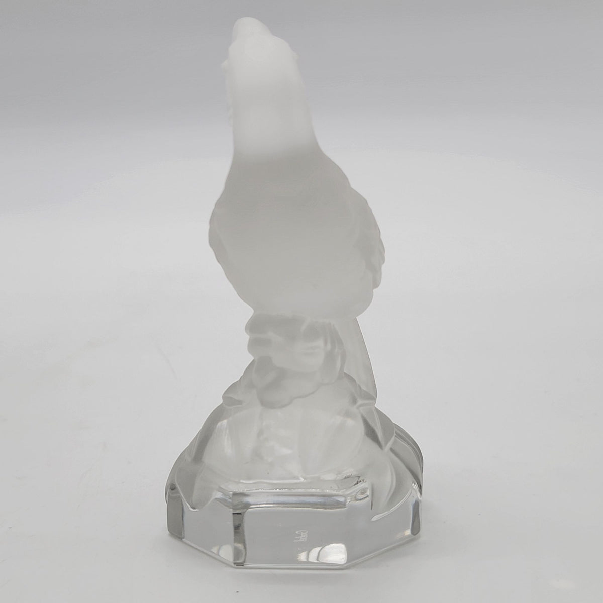 Vintage Goebel Frosted Lead Crystal Toucan Bird Glass Figurine