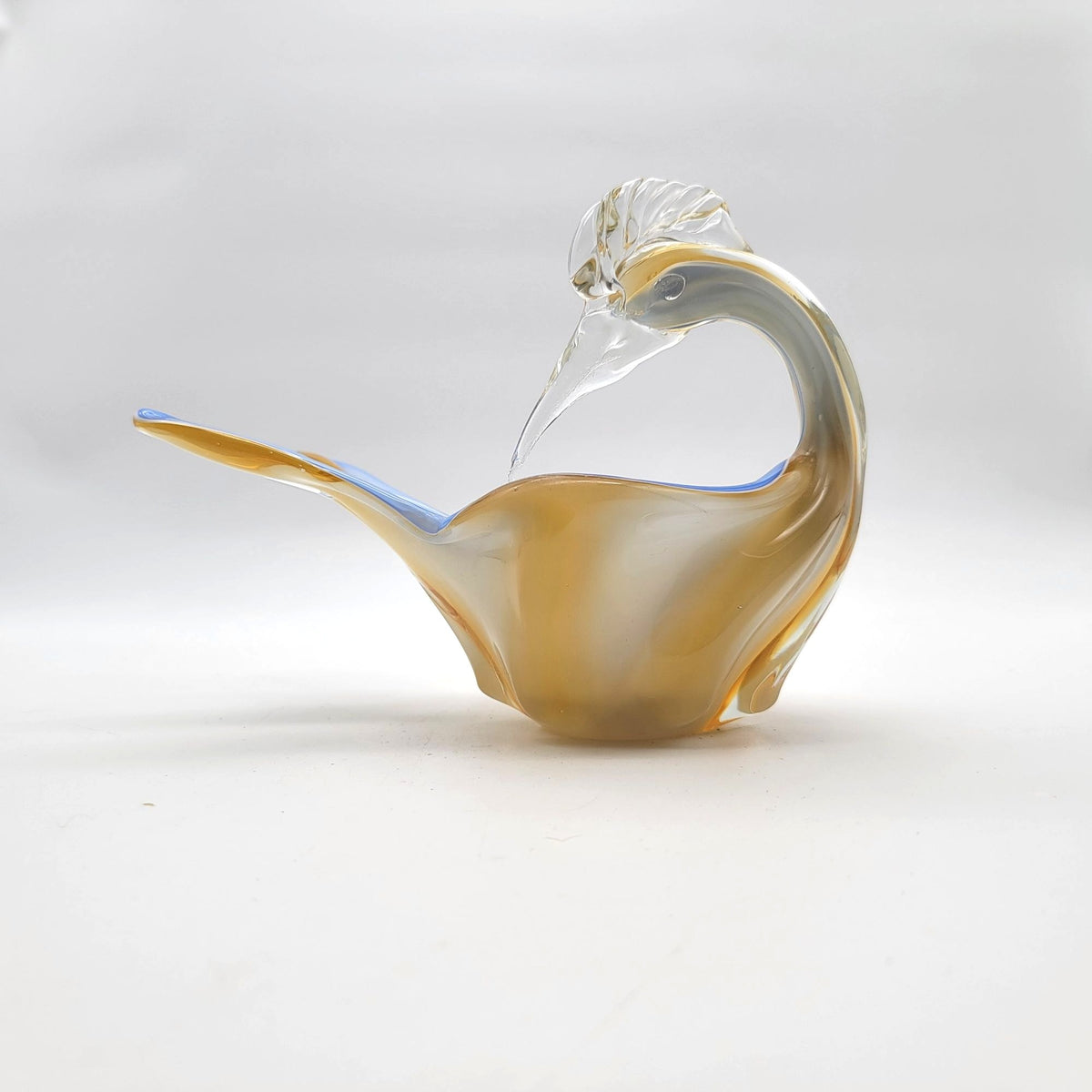 Mid Cenutry Hans Geismar Murano Glass Bird Bowl Sculpture
