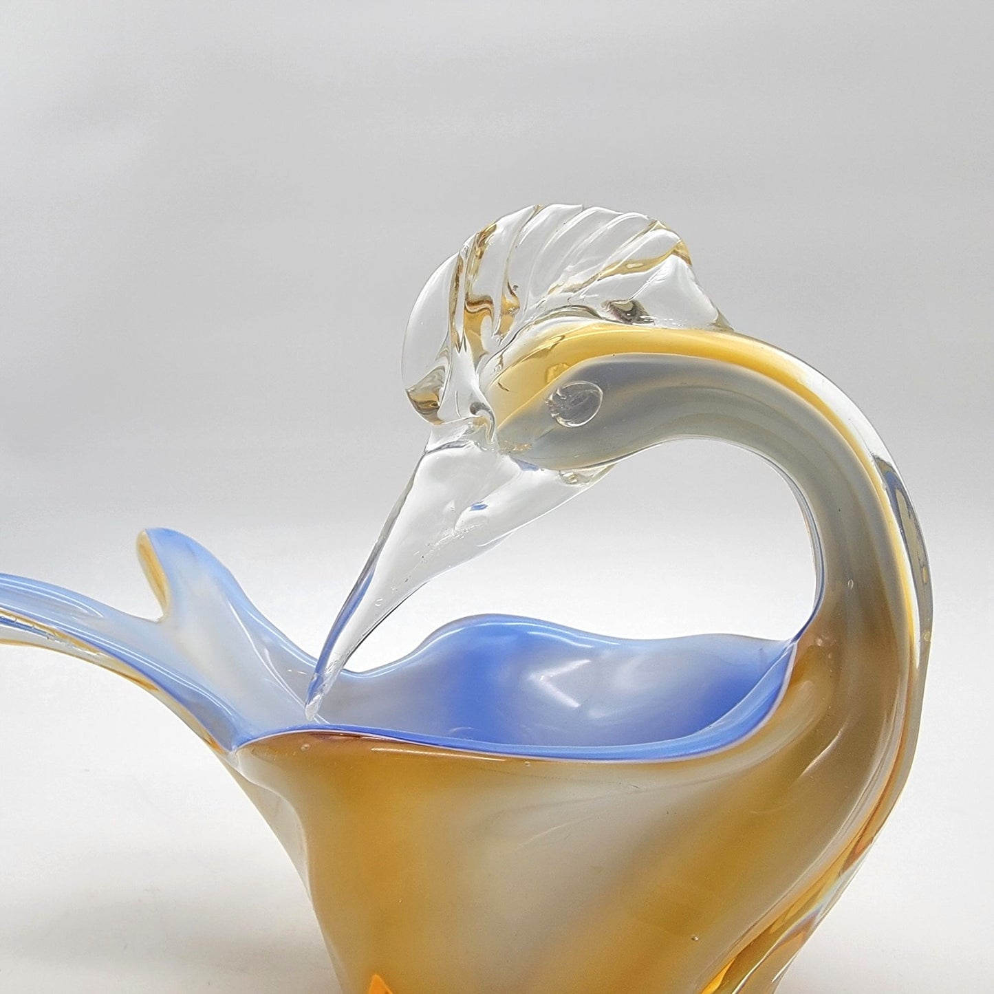 Mid Cenutry Hans Geismar Murano Glass Bird Bowl Sculpture