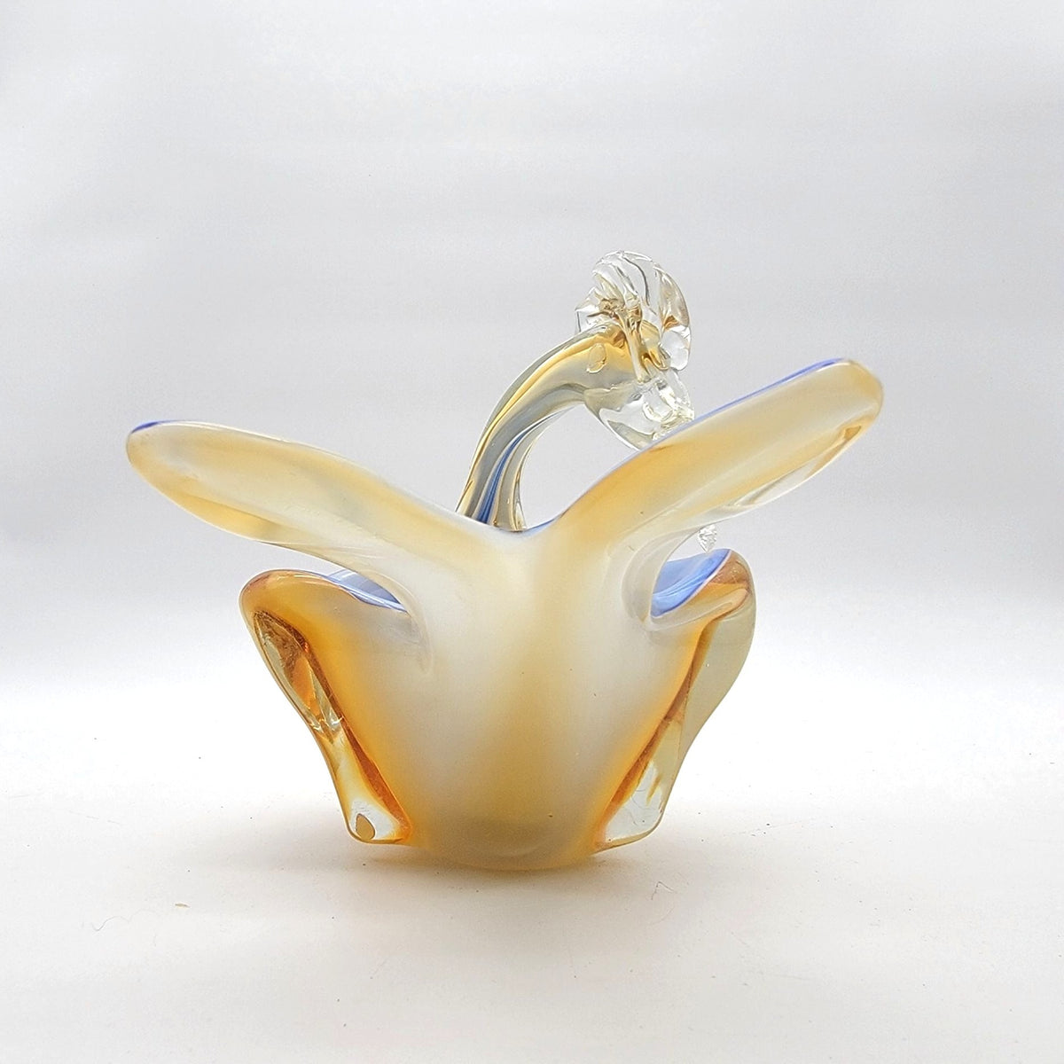 Mid Cenutry Hans Geismar Murano Glass Bird Bowl Sculpture