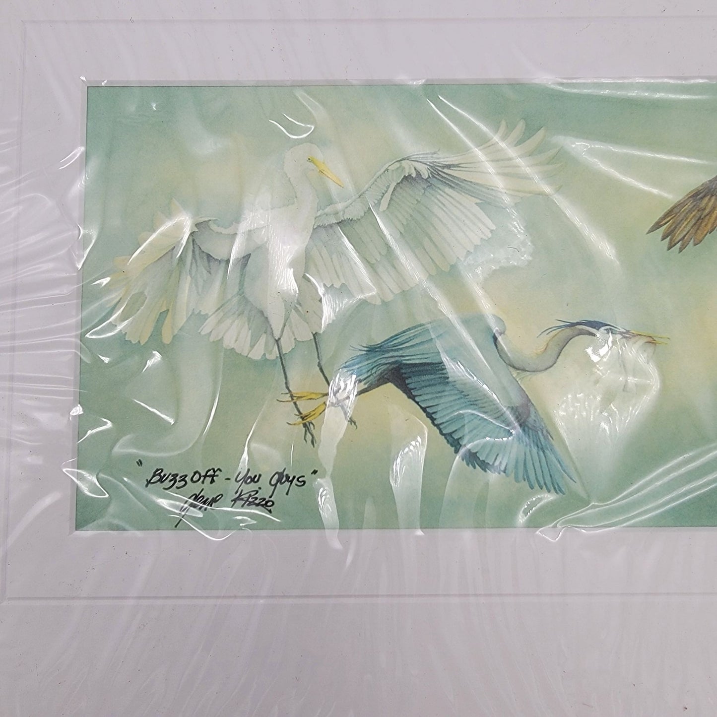 "Buzz Off - You Guys" Watercolor Art Print By Gene Rizzo Pencil Signed