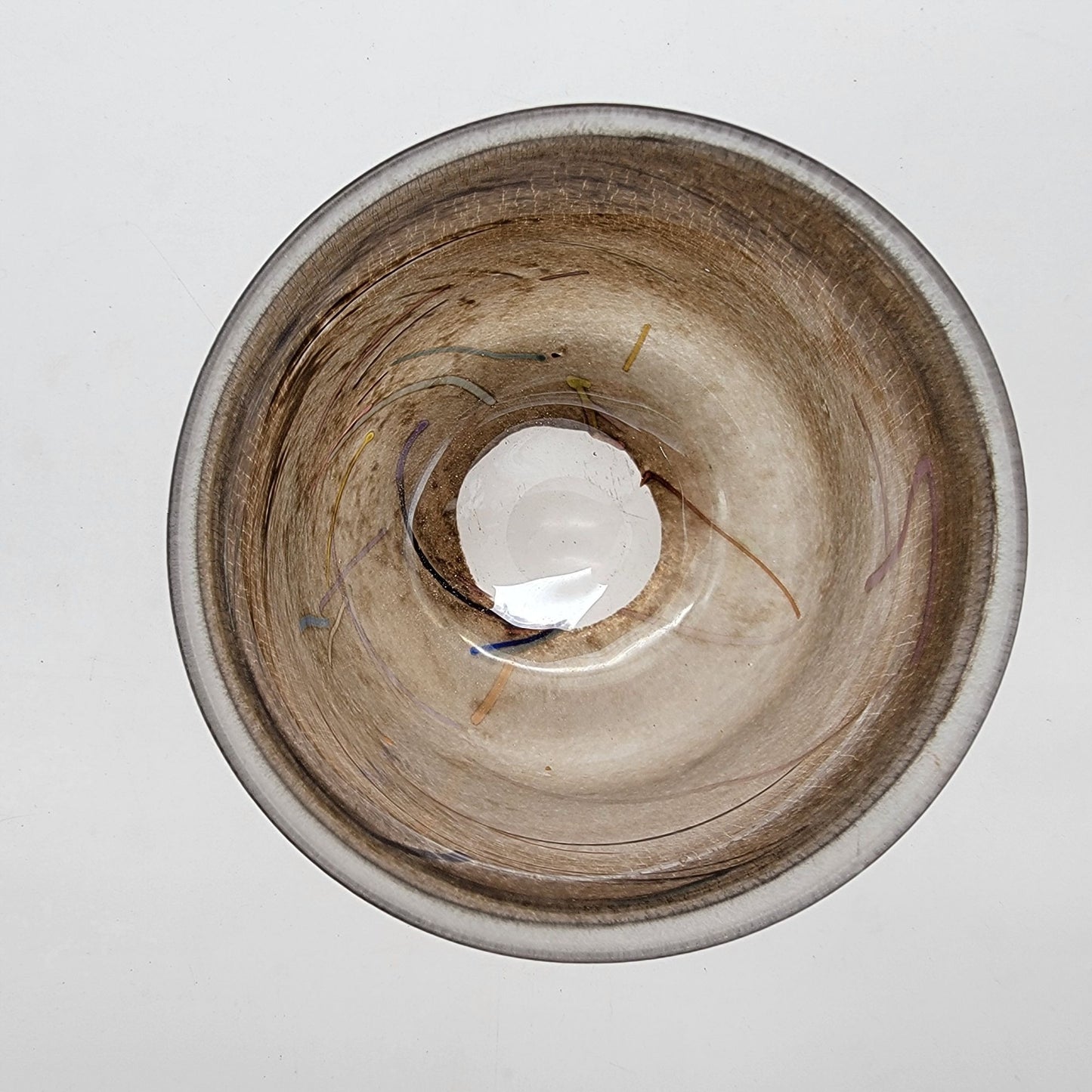 Bertil Vallien for Kosta Boda Tornado Blown Glass Bowl