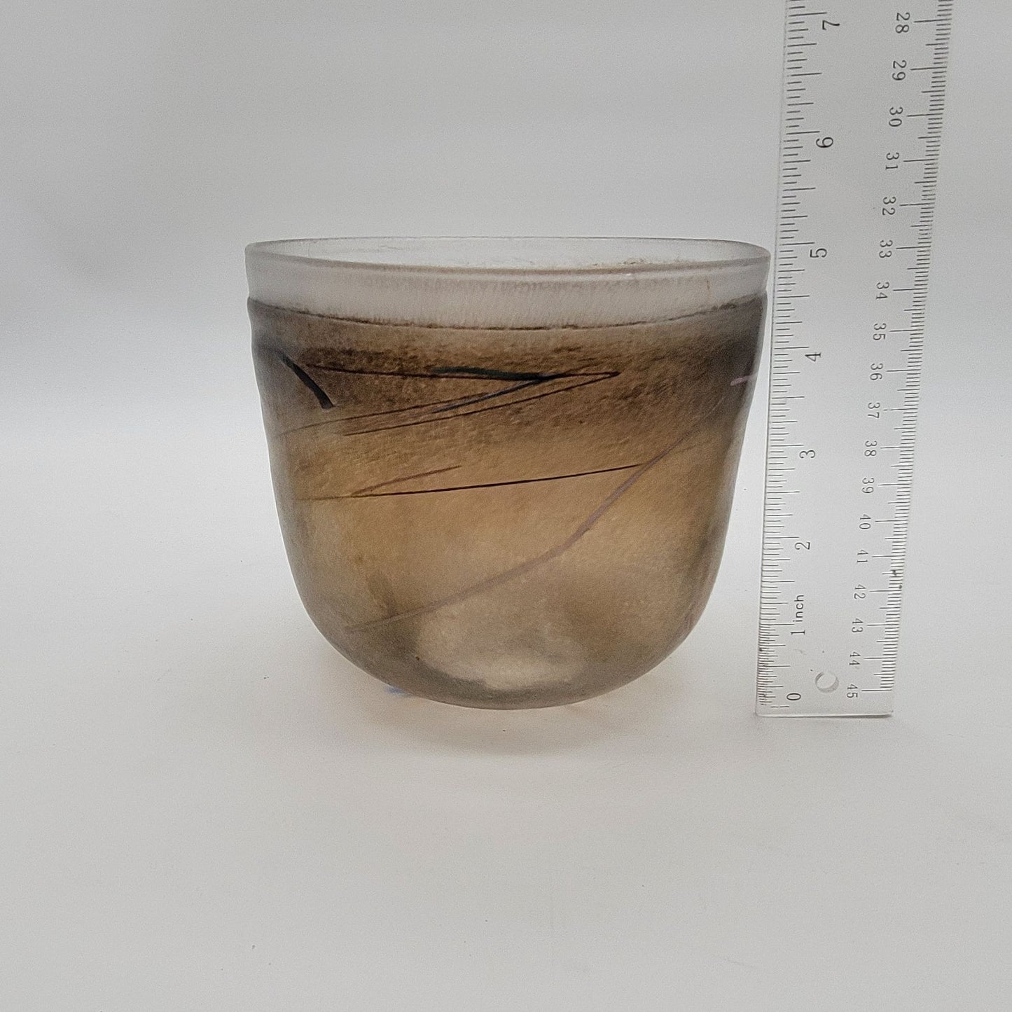 Bertil Vallien for Kosta Boda Tornado Blown Glass Bowl