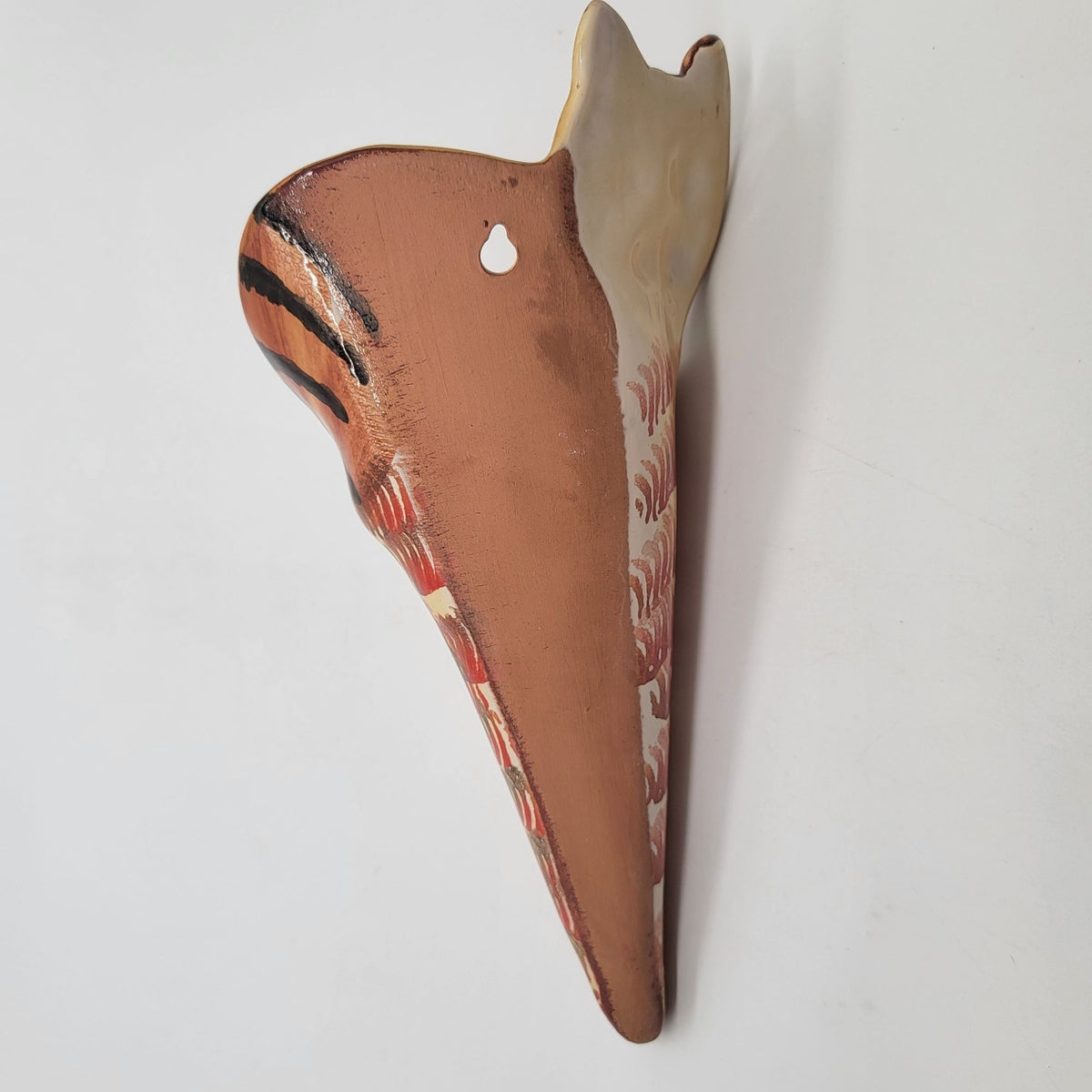 Vintage Italian Pottery Cat Wall Pocket Planter