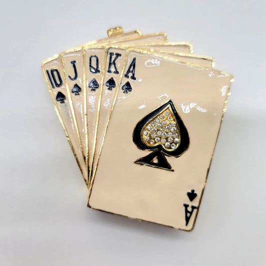 Objet D' Art Getting Royal Trinket Box Royal Flush Poker Hand Artform No 13