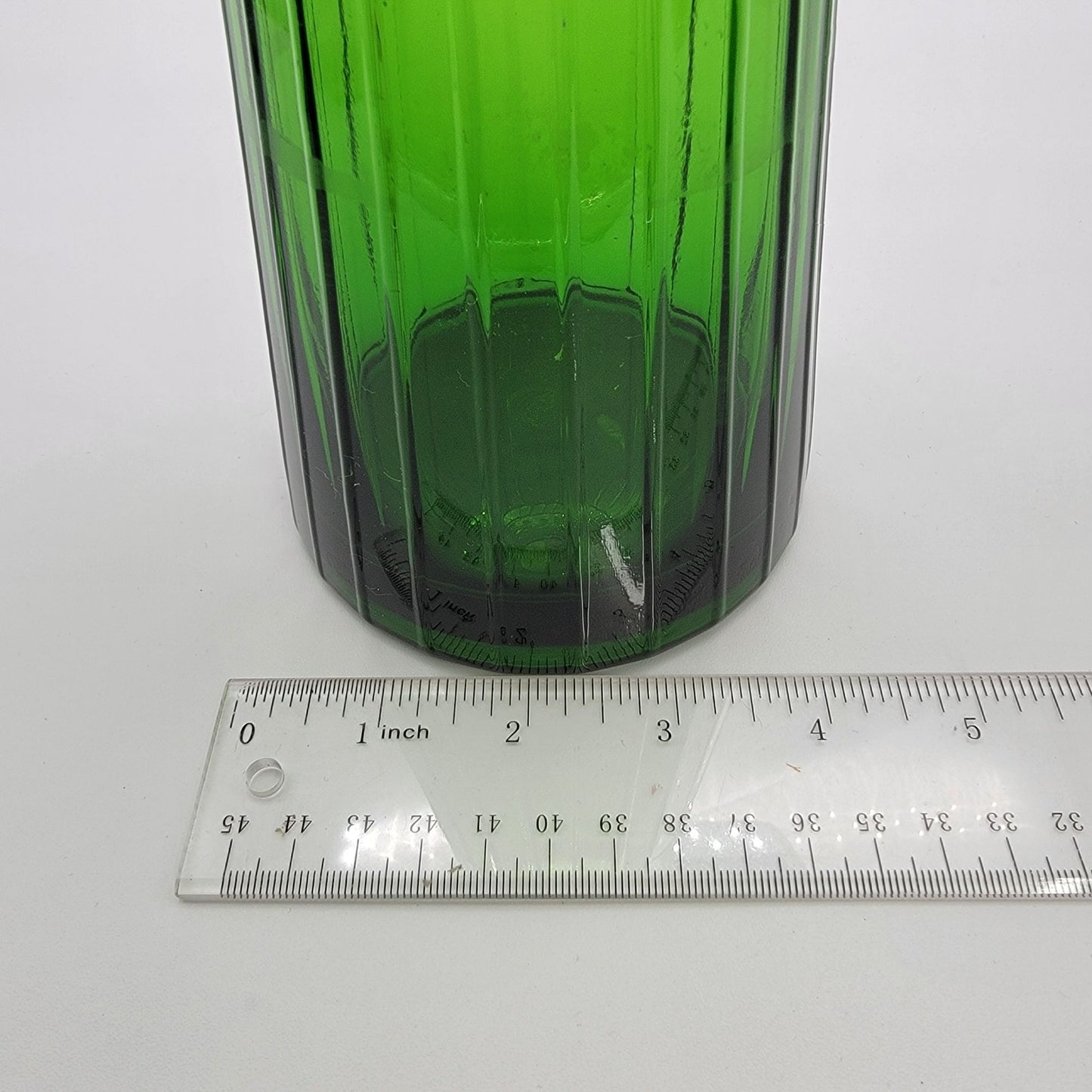 Vintage Pier 1 Emerald Green Glass Fauna Carafe