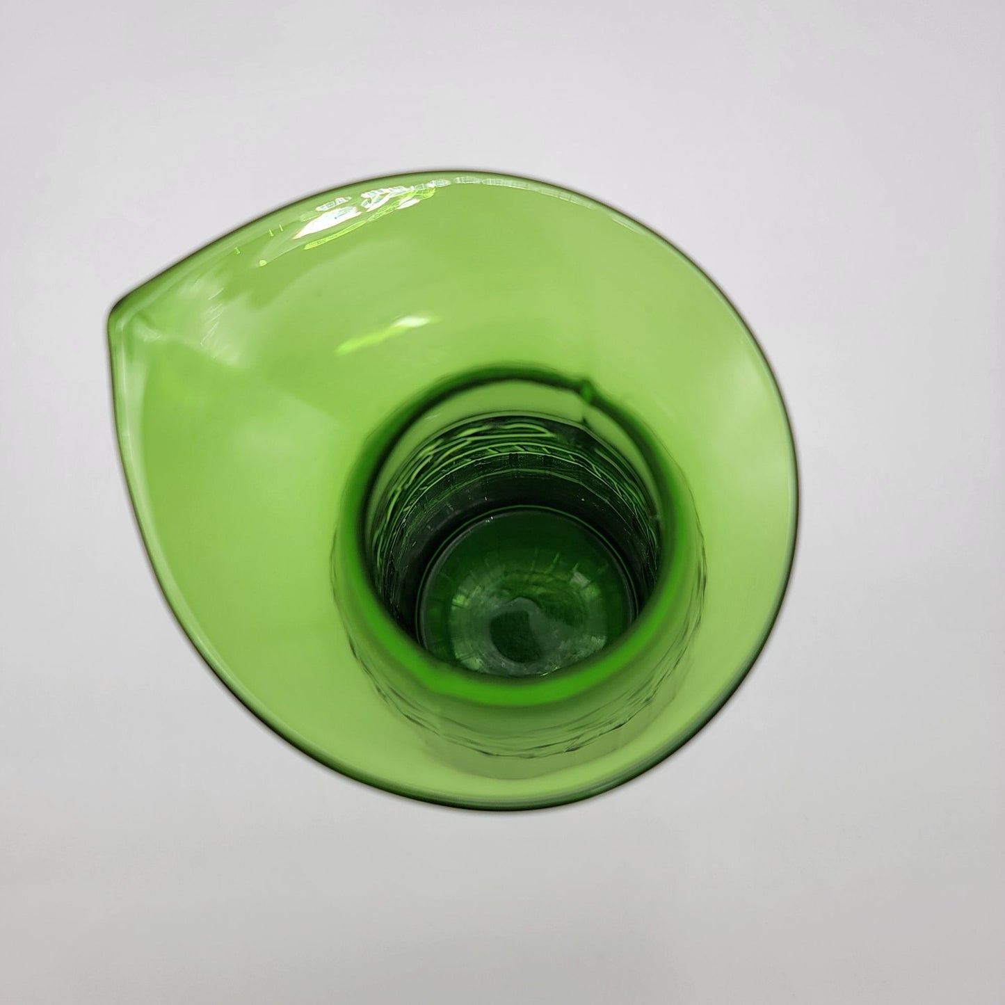 Vintage Pier 1 Emerald Green Glass Fauna Carafe