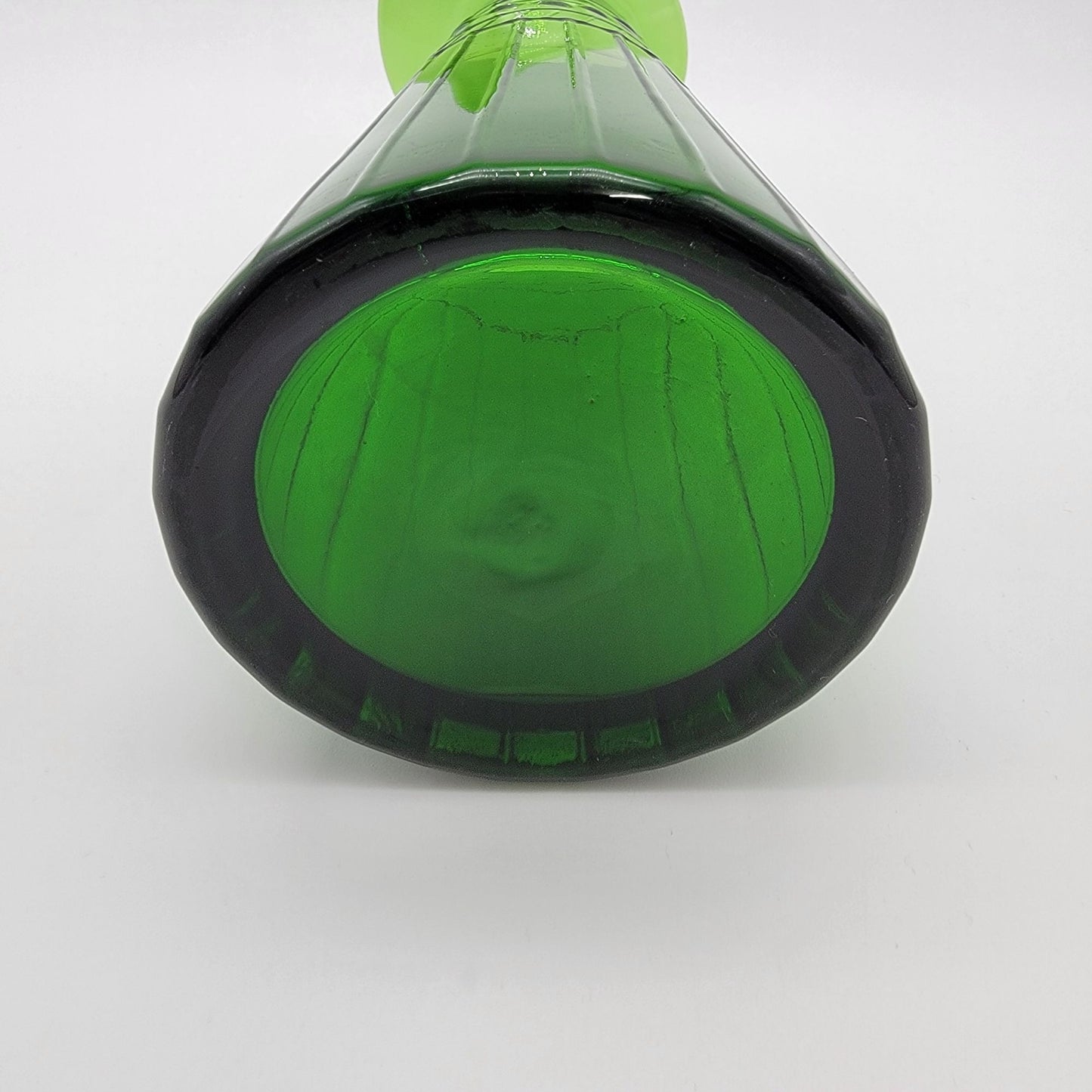 Vintage Pier 1 Emerald Green Glass Fauna Carafe