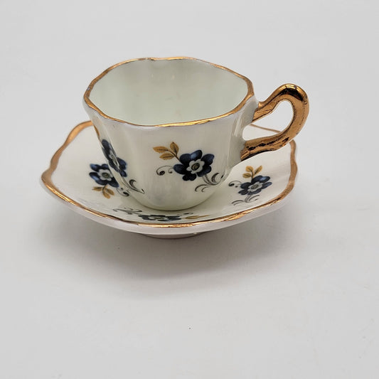 Vintage Sandford England Miniature Tea Cup & Saucer