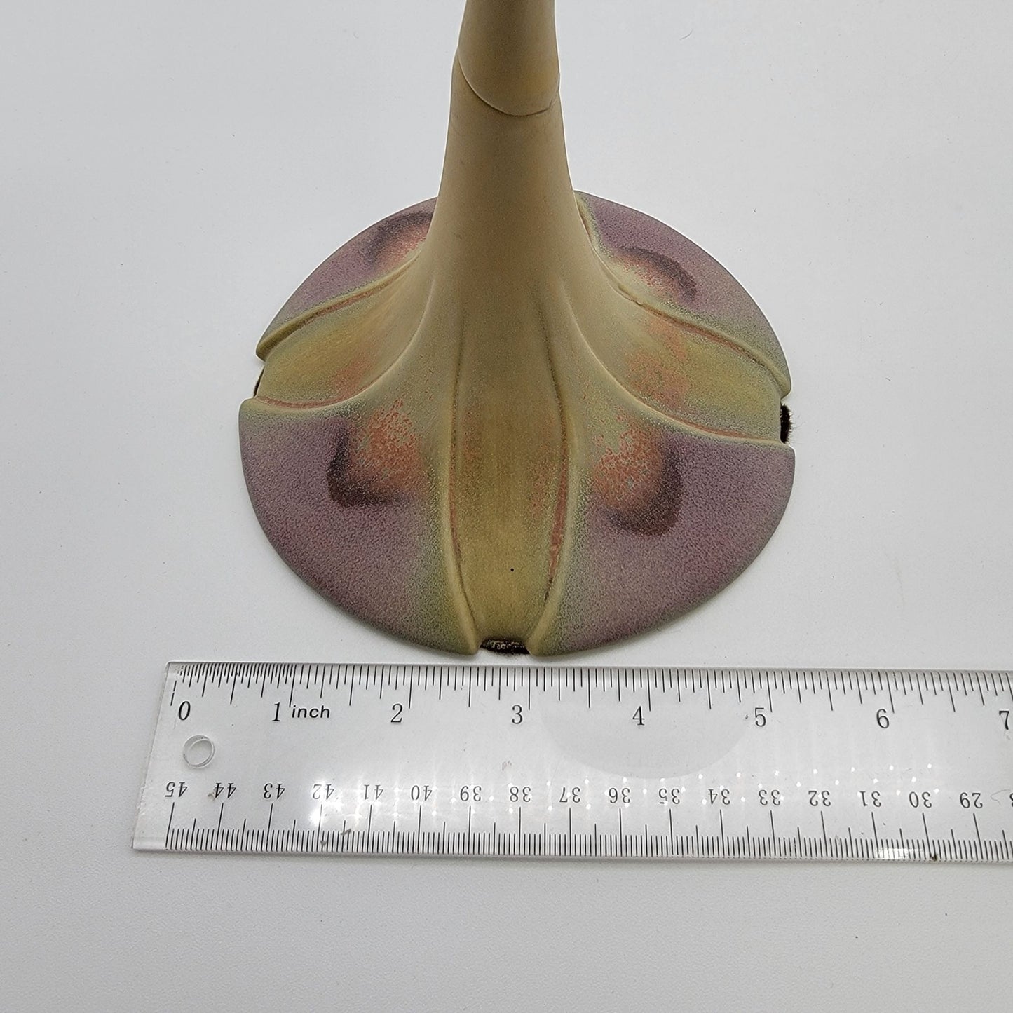 Pair of Newman Ceramic Works Lily Pad Candlesticks