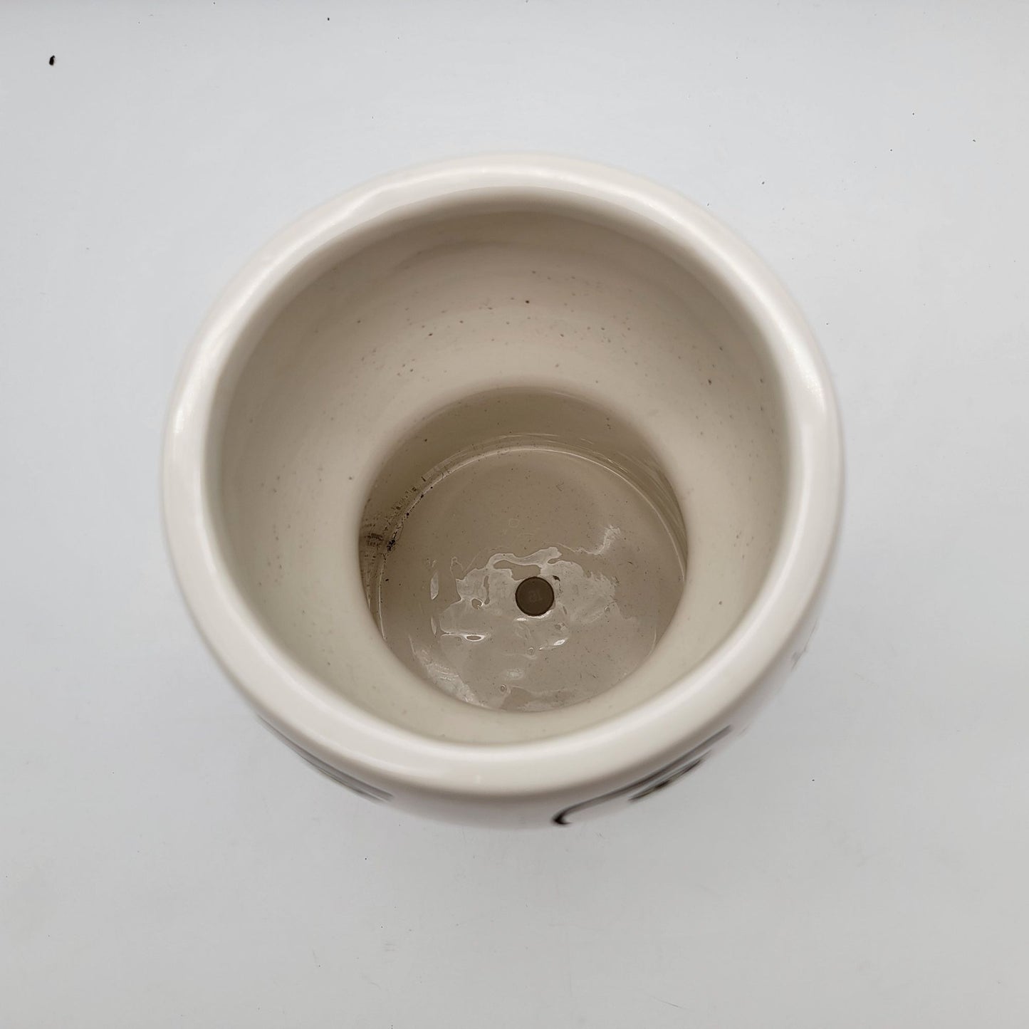 Opalhouse Face Stoneware Planter Blue Polka Dot