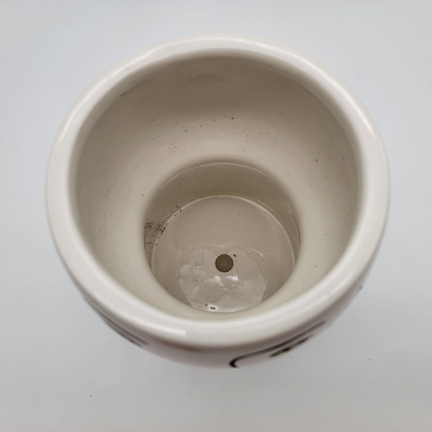 Opalhouse Face Stoneware Planter Blue Polka Dot