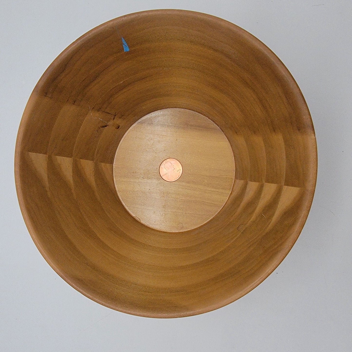Hand-Turned Marquetry Lucky Penny Wood Bowl