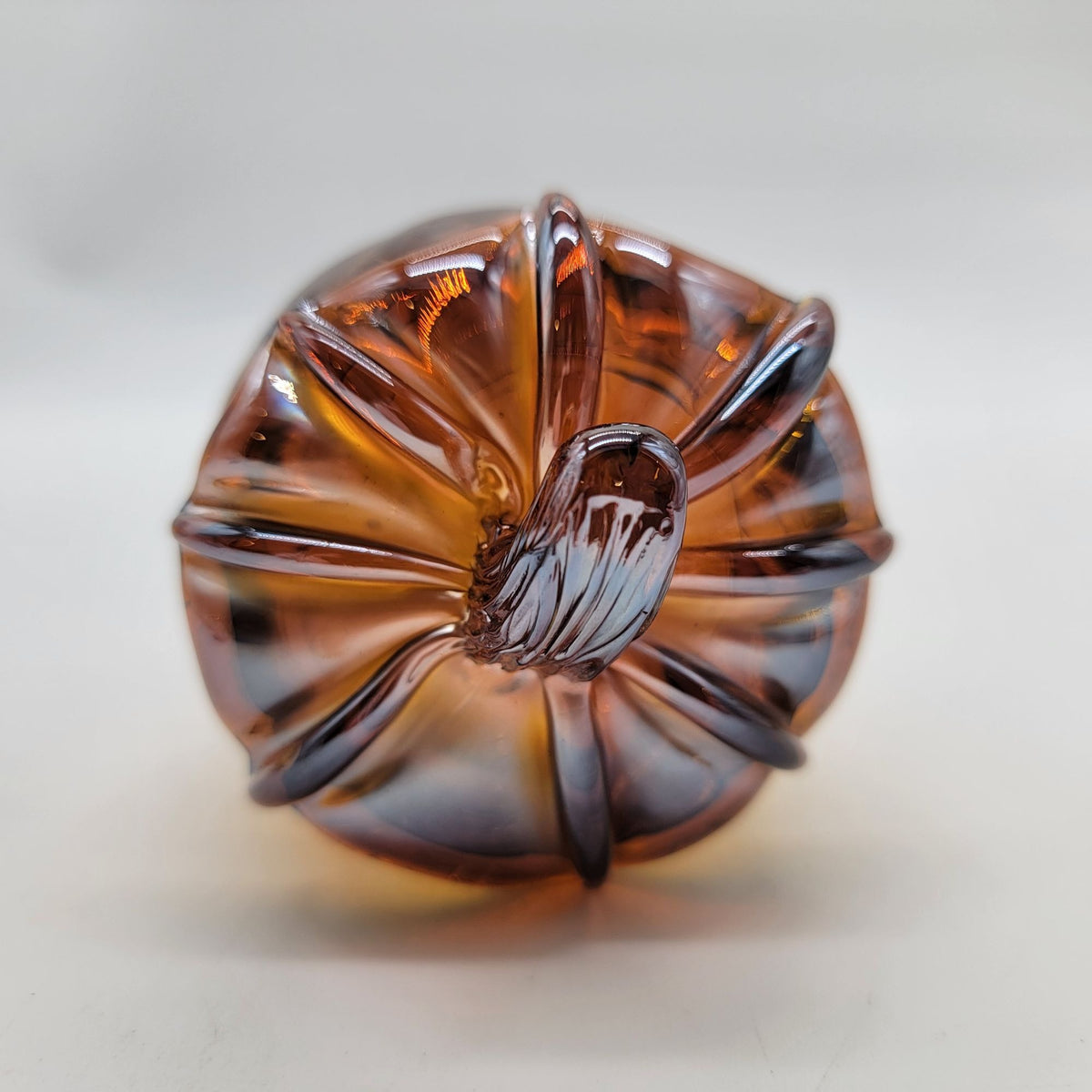 Pier 1 Imports Amber Crackle Glass Acorn