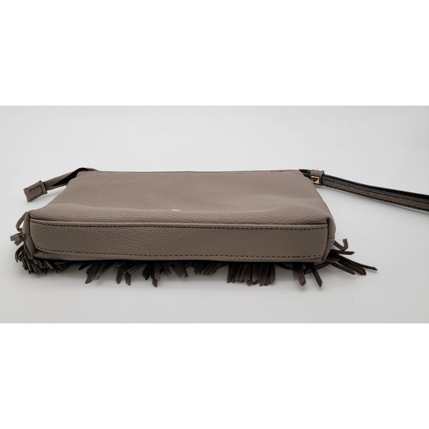 J Lo By Jennifer Lopez Gray Satchel Fringe Purse