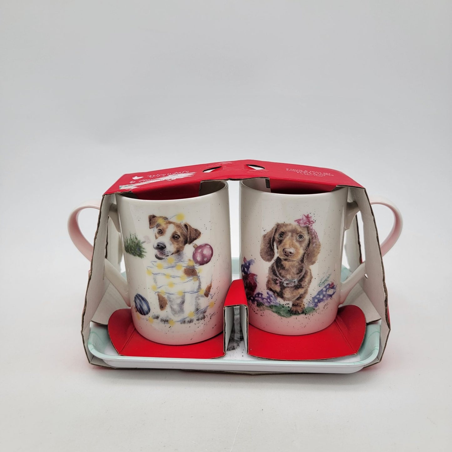 Wrendale Designs By Hannah Dale Pimpernel "Santas Little Helpers" Dog Mug & Tray Set