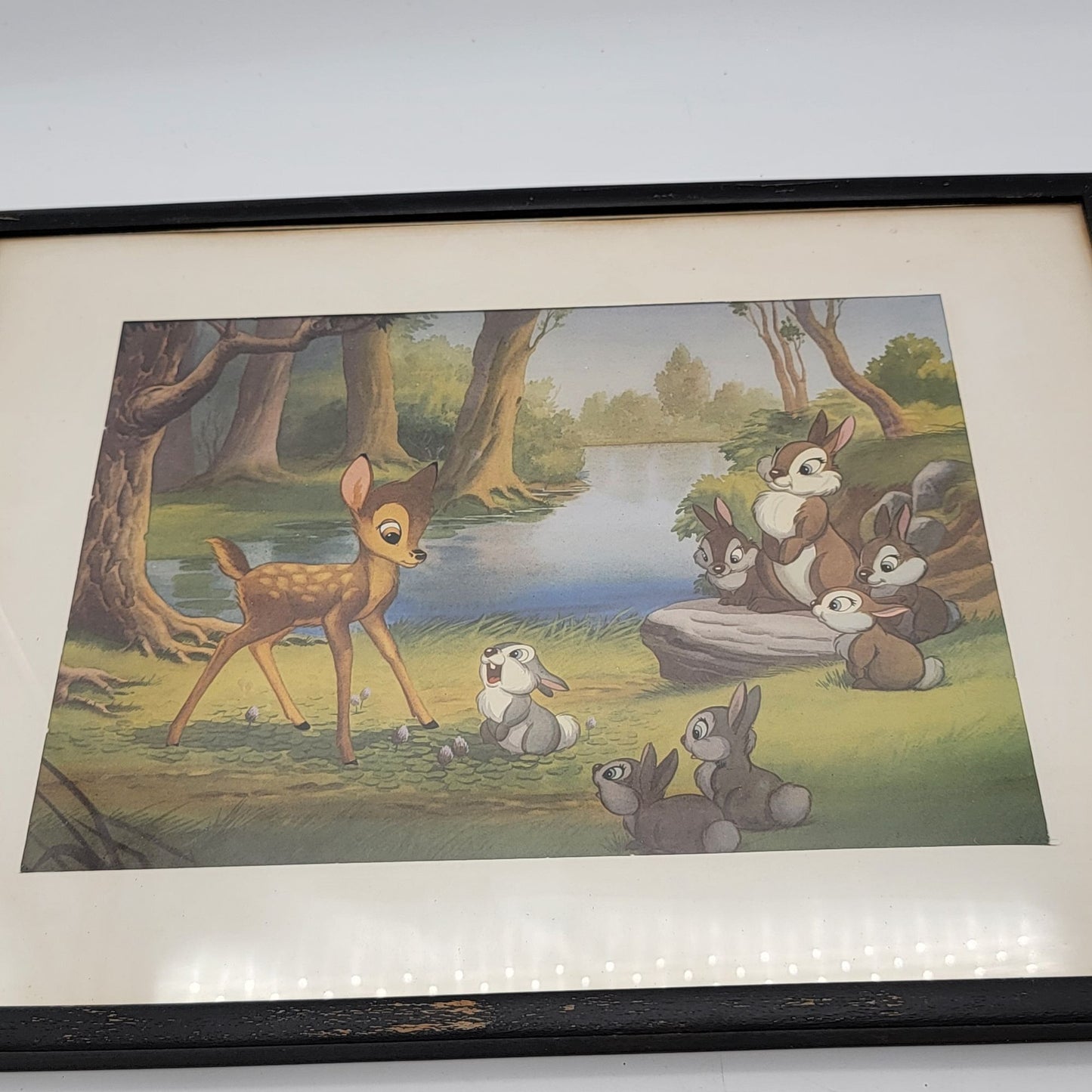 1947 Disney Bambi Forest Secrets Told by Thumper Lithograph