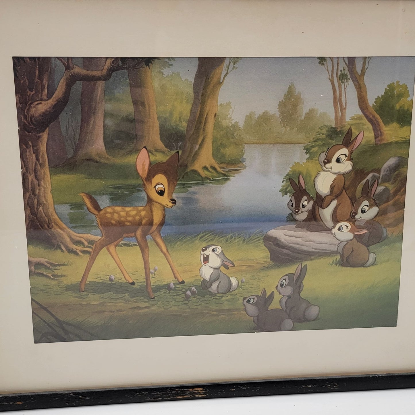 1947 Disney Bambi Forest Secrets Told by Thumper Lithograph