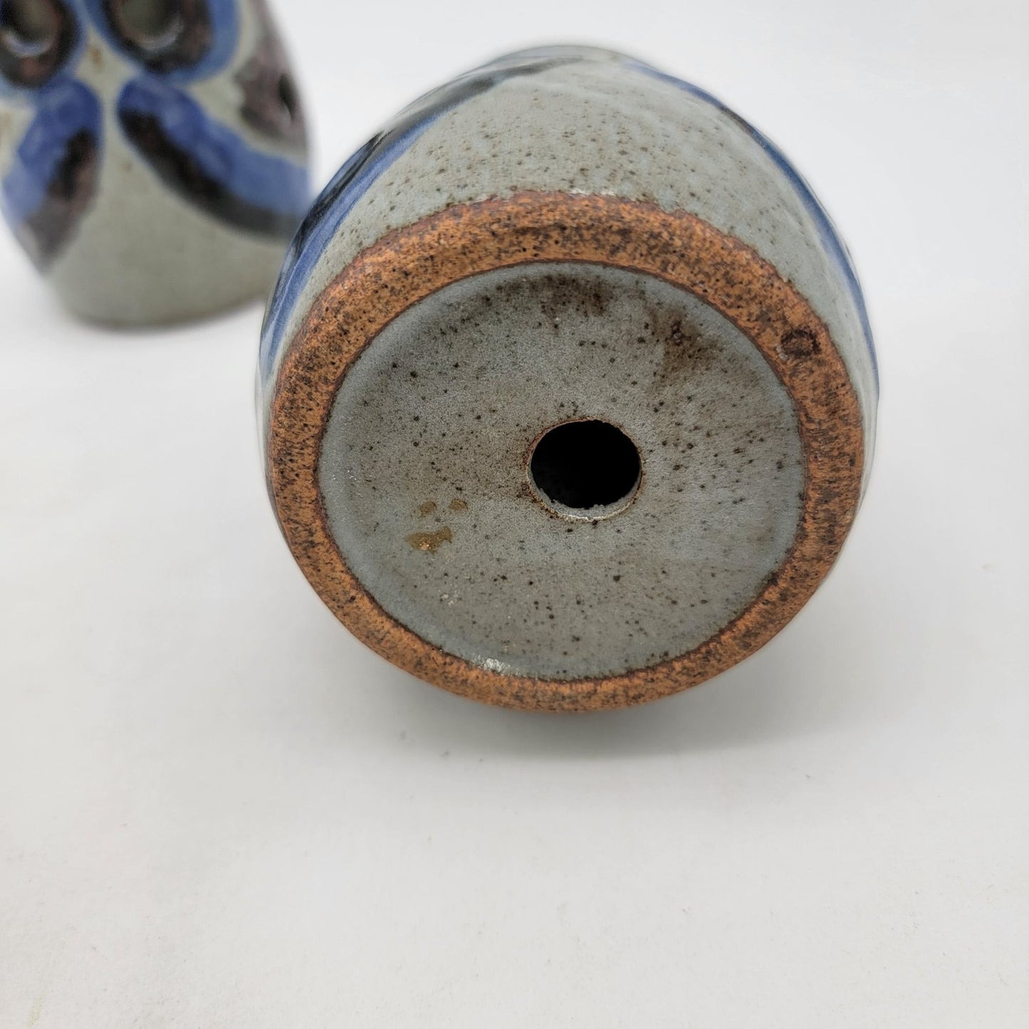 Set Of 4 Vintage Owl Art Pottery Cups