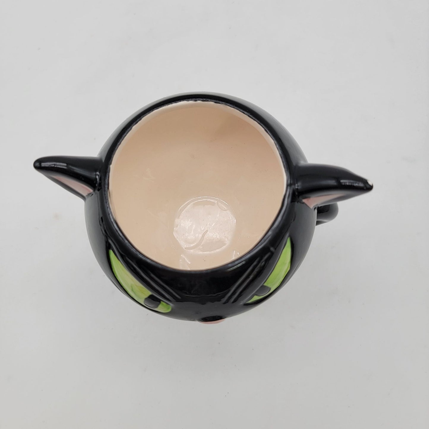 Black Cat Mug With Tail Handle For Halloween Decor