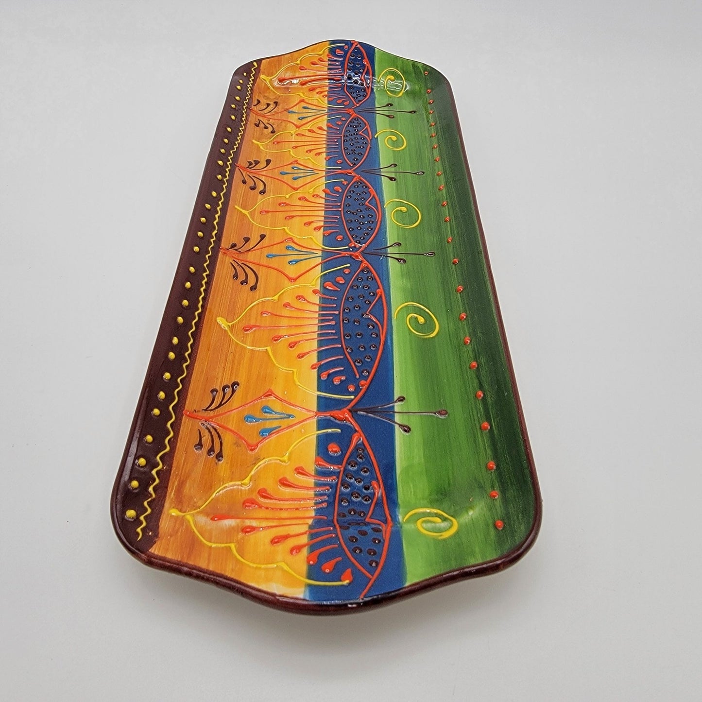 El Poyeton Spain Colorful Pottery Serving Tray