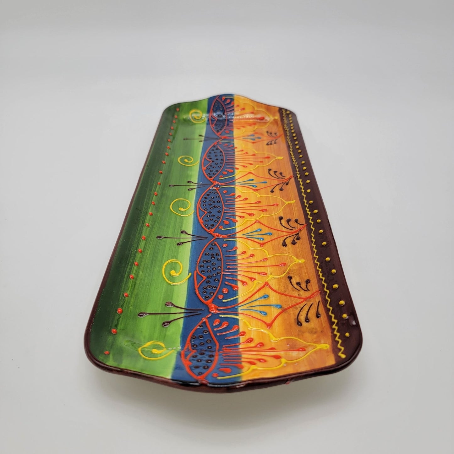 El Poyeton Spain Colorful Pottery Serving Tray
