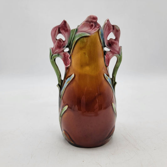 Antique Art Nouveau French Majolica Vase