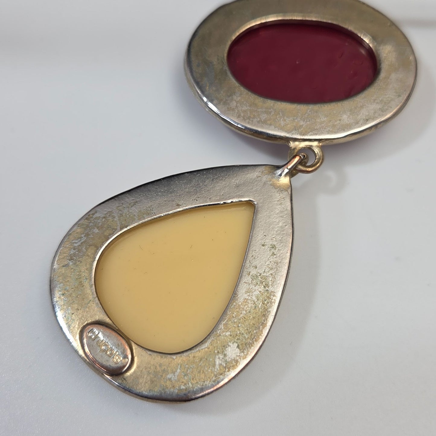 Chicos Birds Eye Jasper Pendant Necklace Ring & Earrings Set