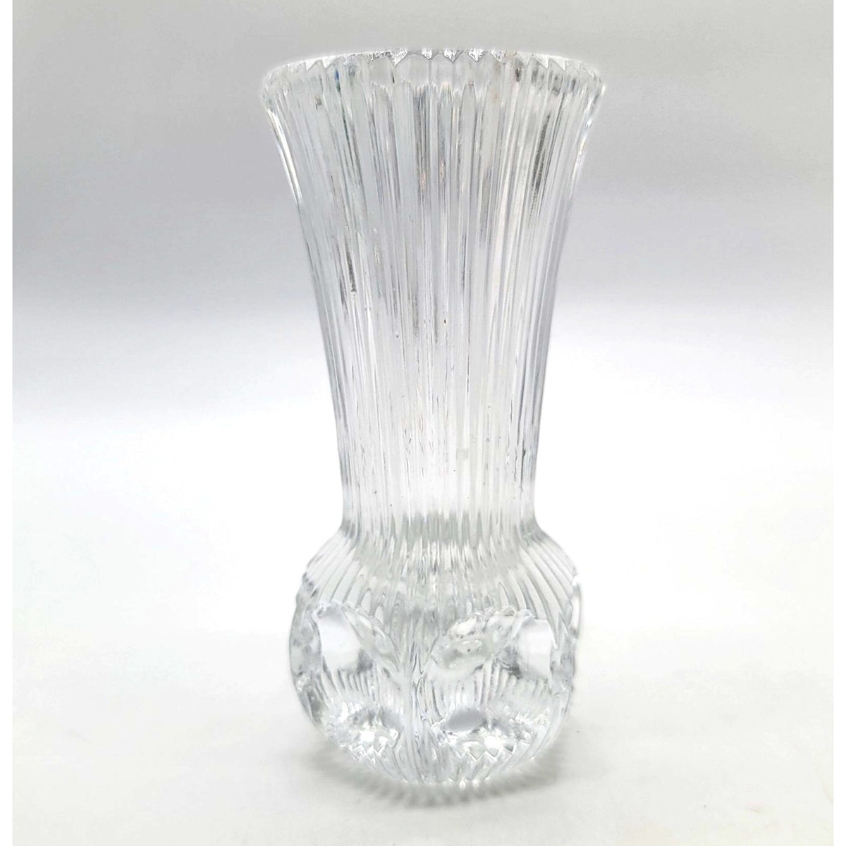 1970s Fostoria Thumbprint Melissa Bud Vase