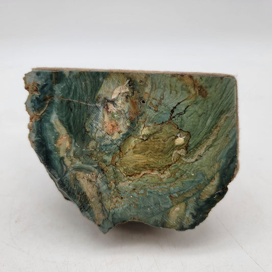 Polished Green Jasper Stone Display Piece