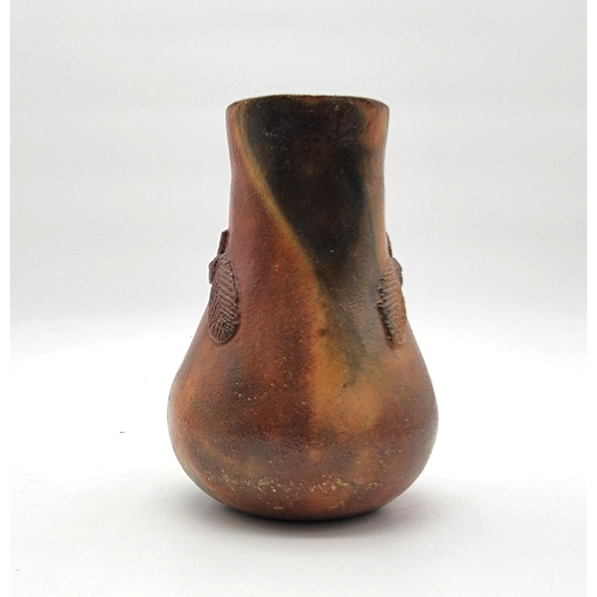 Native American Navajo Pottery Vase Stella Y Claw Pinon Pine Pitch Clay