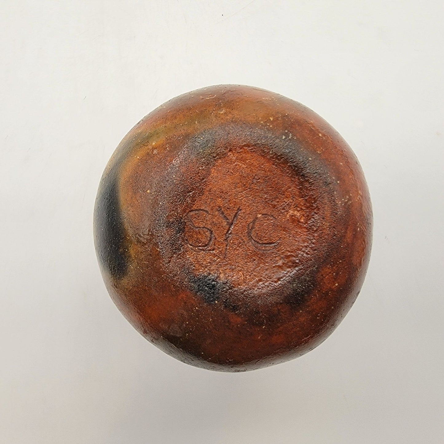 Native American Navajo Pottery Vase Stella Y Claw Pinon Pine Pitch Clay