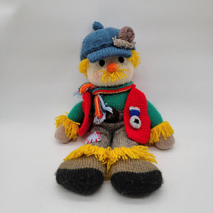 1980s Jean Greenhowes Grandpa Scarecrow Knit Doll