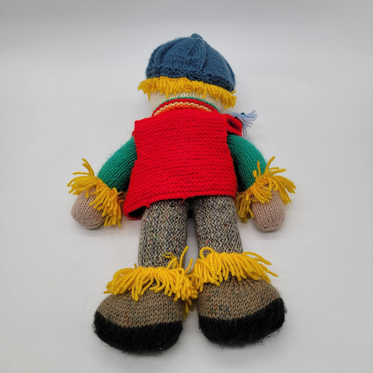 1980s Jean Greenhowes Grandpa Scarecrow Knit Doll