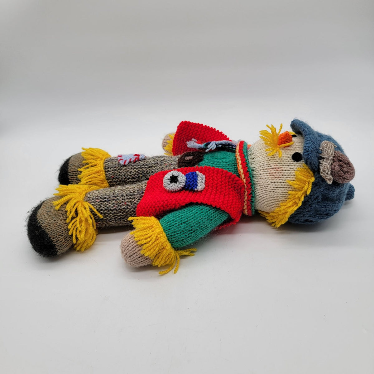 1980s Jean Greenhowes Grandpa Scarecrow Knit Doll