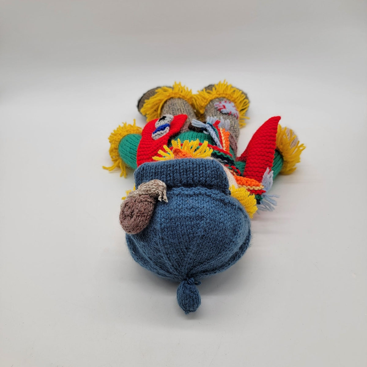 1980s Jean Greenhowes Grandpa Scarecrow Knit Doll