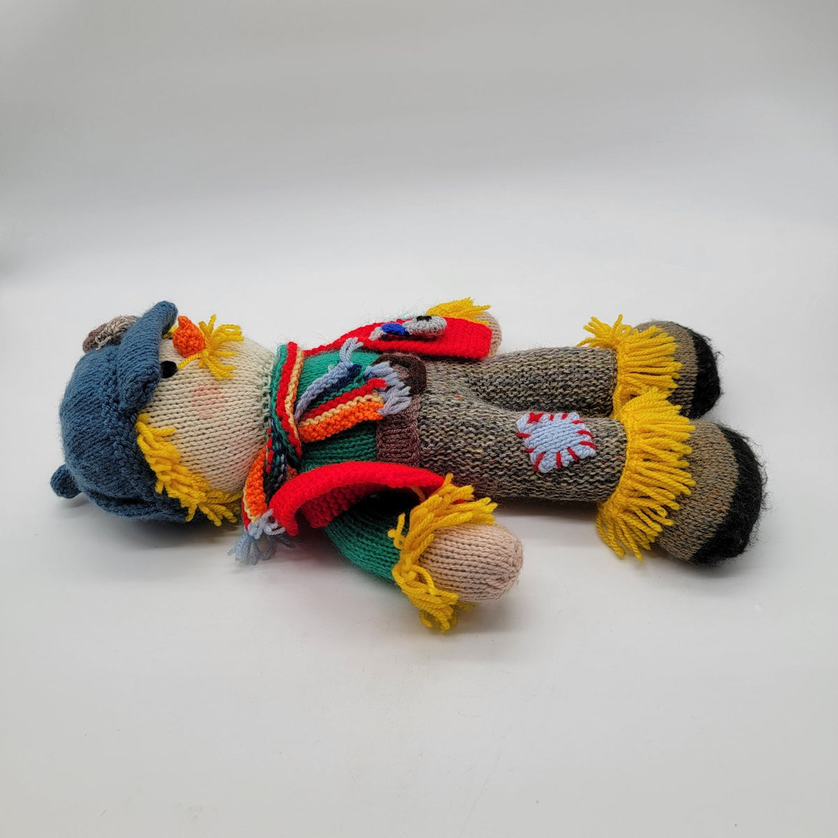 1980s Jean Greenhowes Grandpa Scarecrow Knit Doll