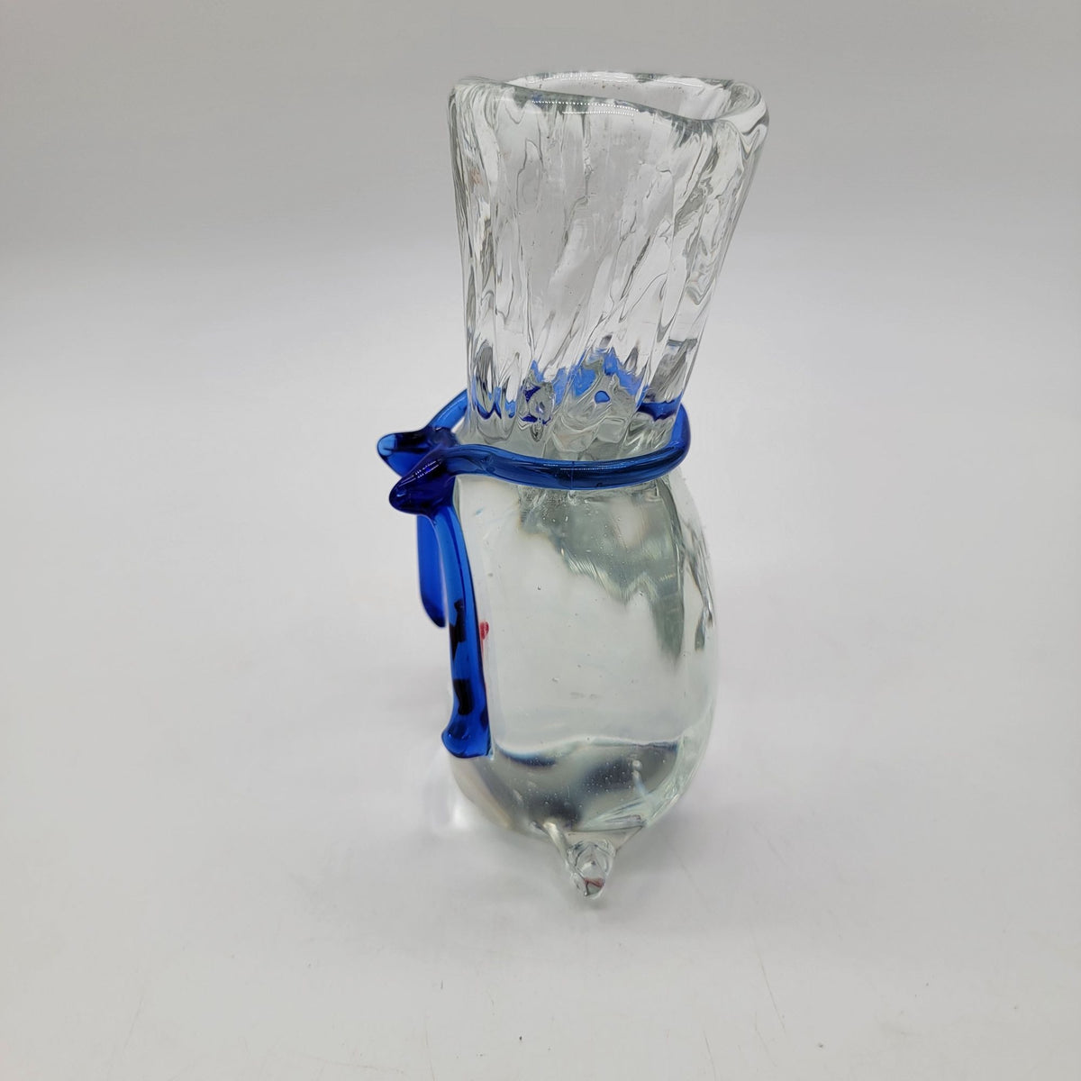 Vintage Art Glass Goldfish In A Bag Sculpture Paperweight
