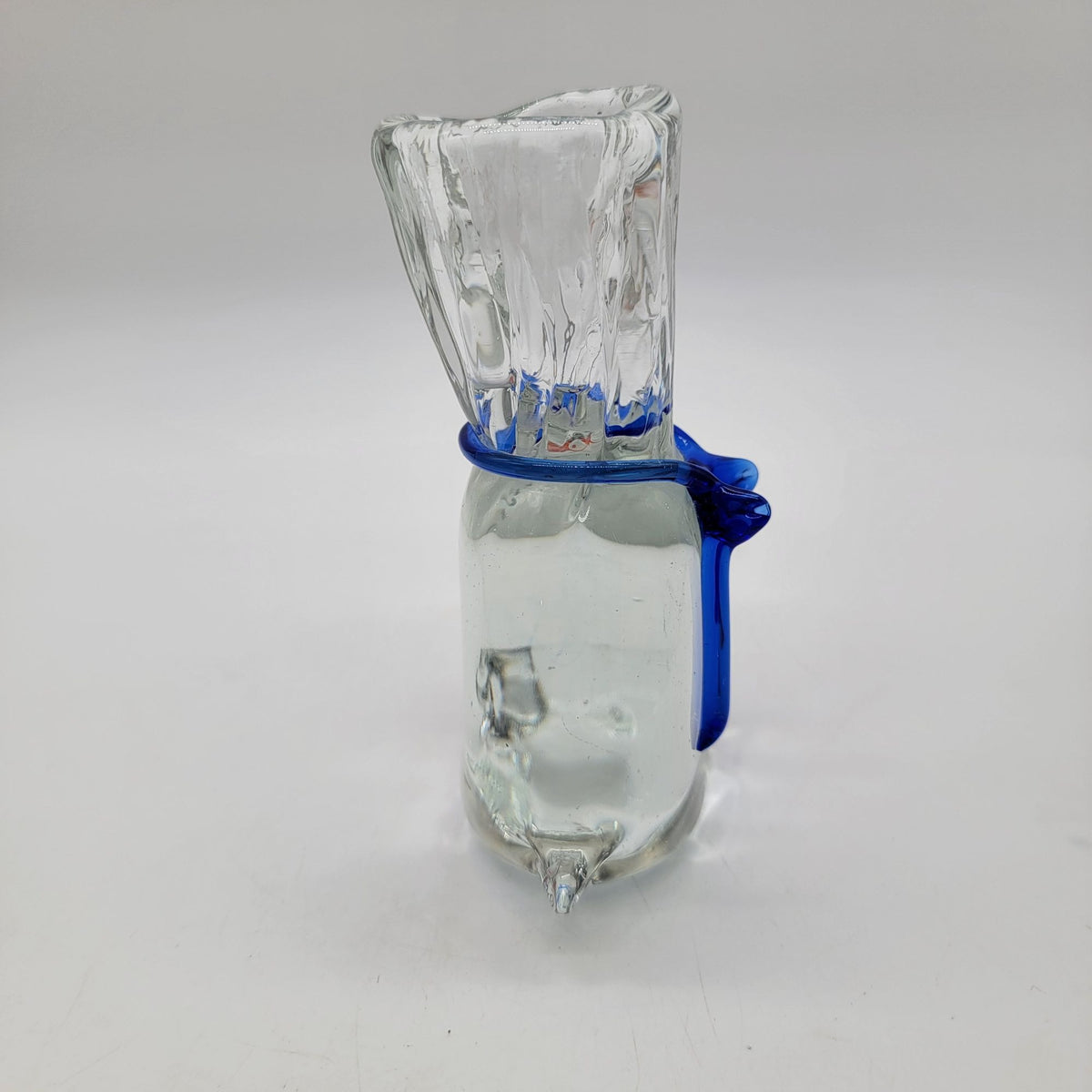 Vintage Art Glass Goldfish In A Bag Sculpture Paperweight