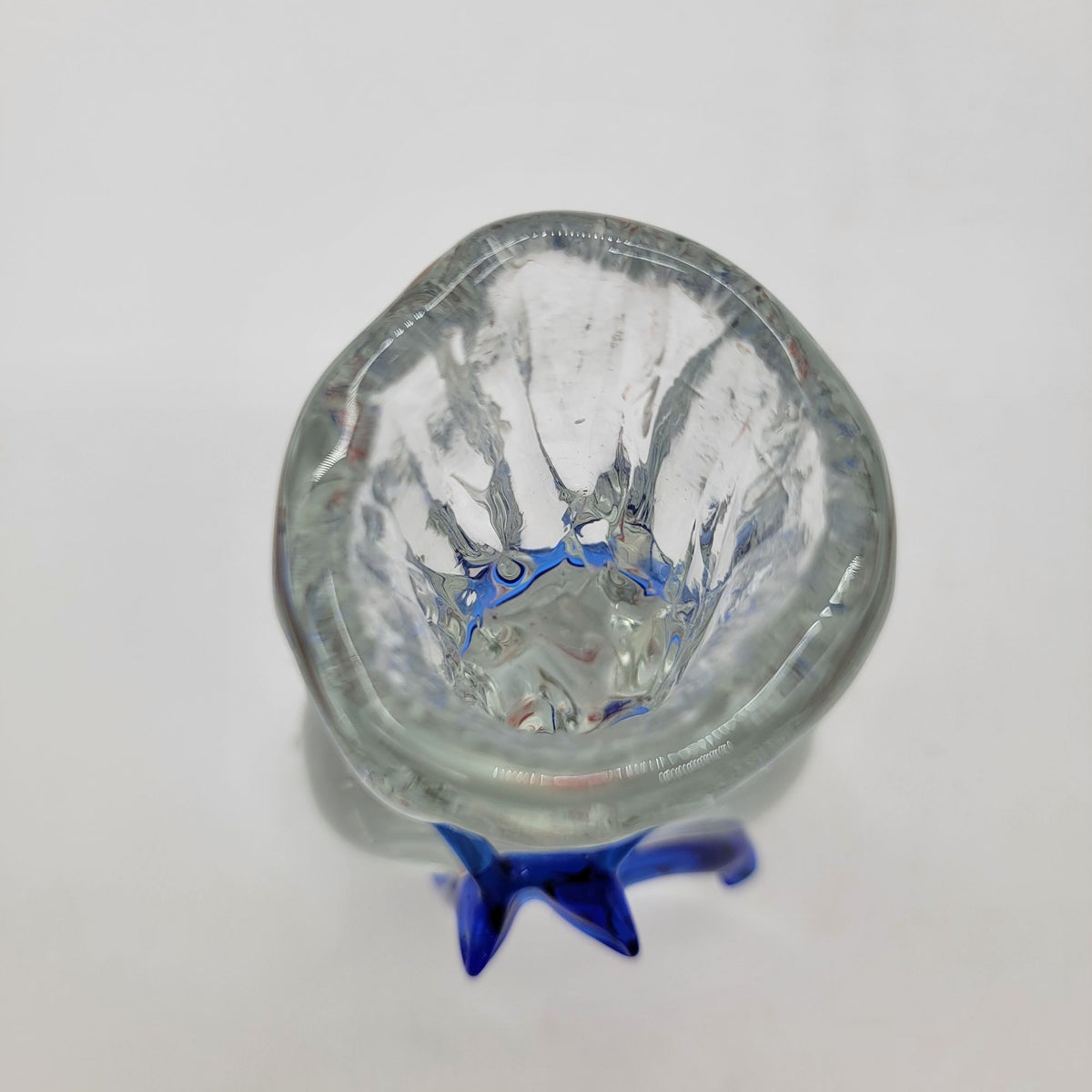 Vintage Art Glass Goldfish In A Bag Sculpture Paperweight