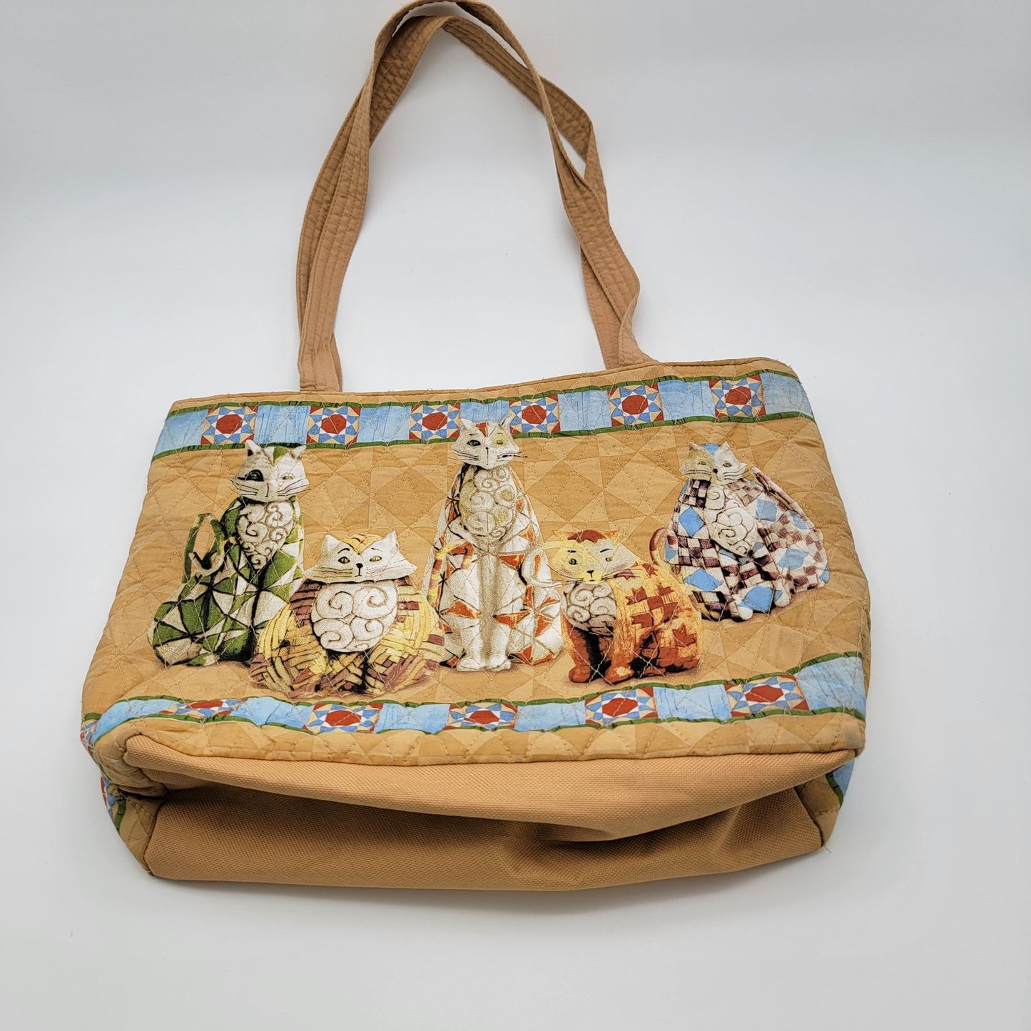 Heartwood Creek By Jim Shore Quilted Cat Art Tote Bag
