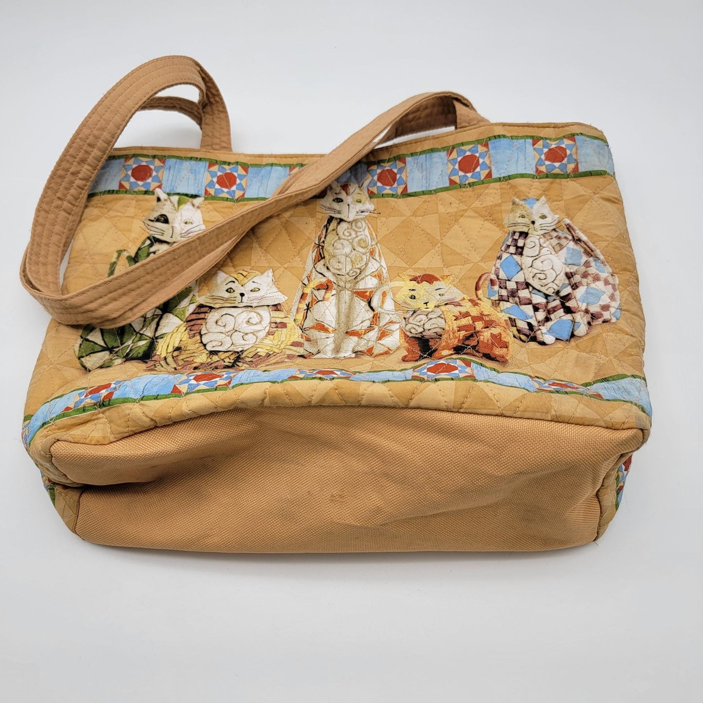 Heartwood Creek By Jim Shore Quilted Cat Art Tote Bag