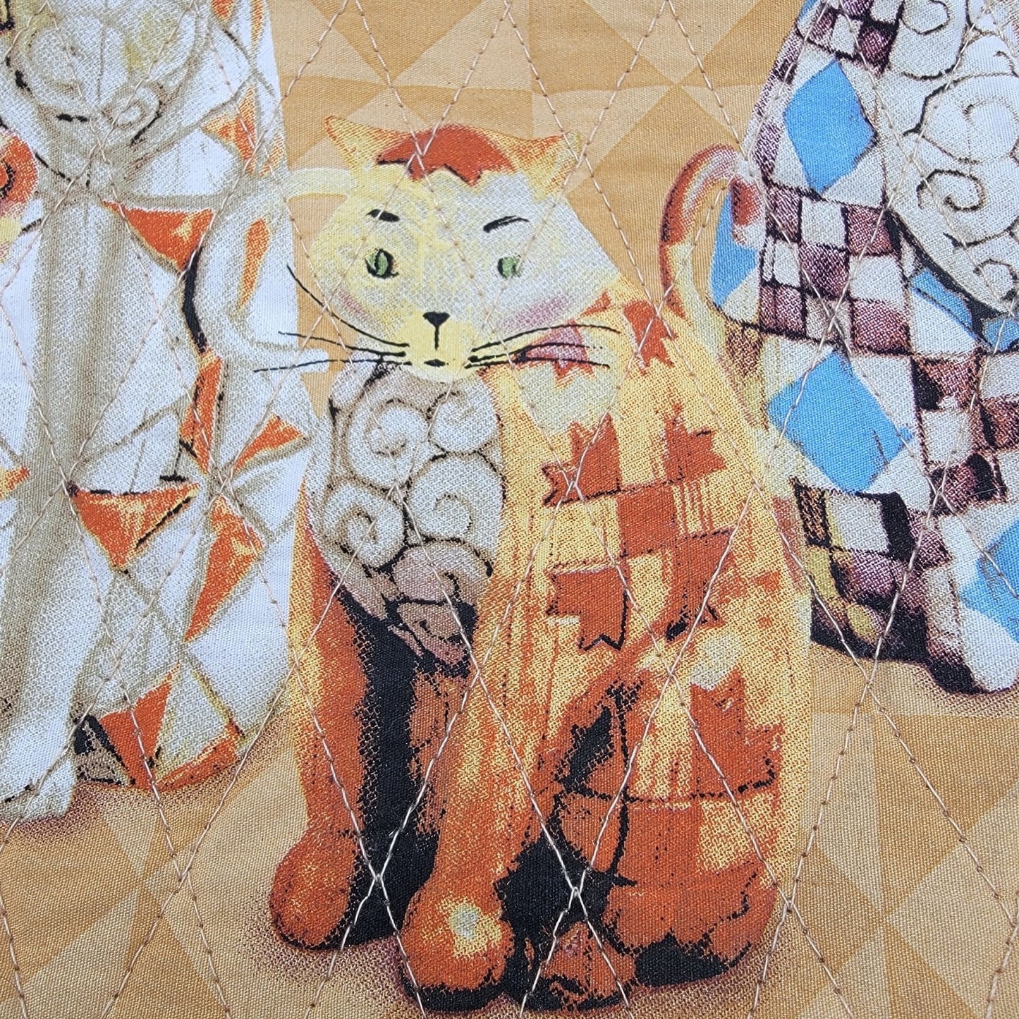 Heartwood Creek By Jim Shore Quilted Cat Art Tote Bag