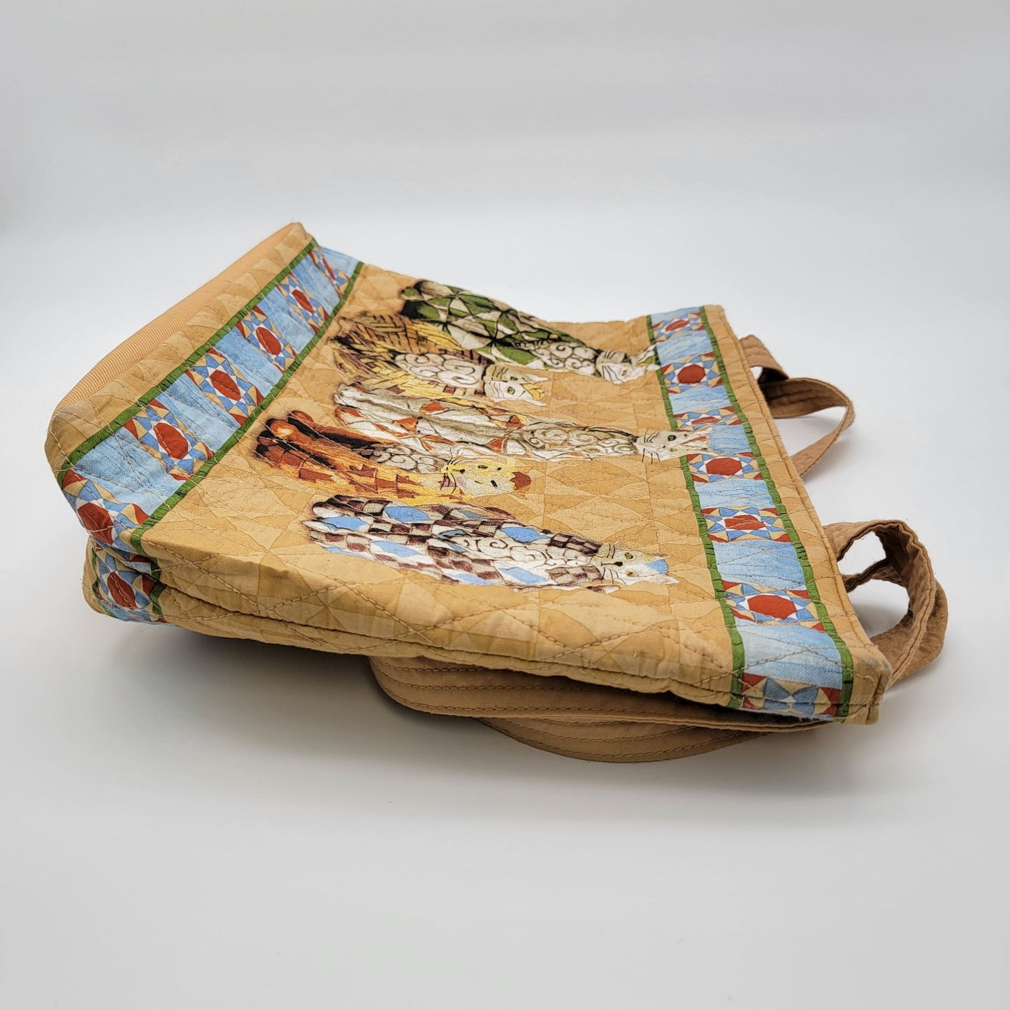 Heartwood Creek By Jim Shore Quilted Cat Art Tote Bag