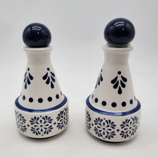 Set Of 2 Modern Gourmet Foods Dolomite Bottles With Stoppers