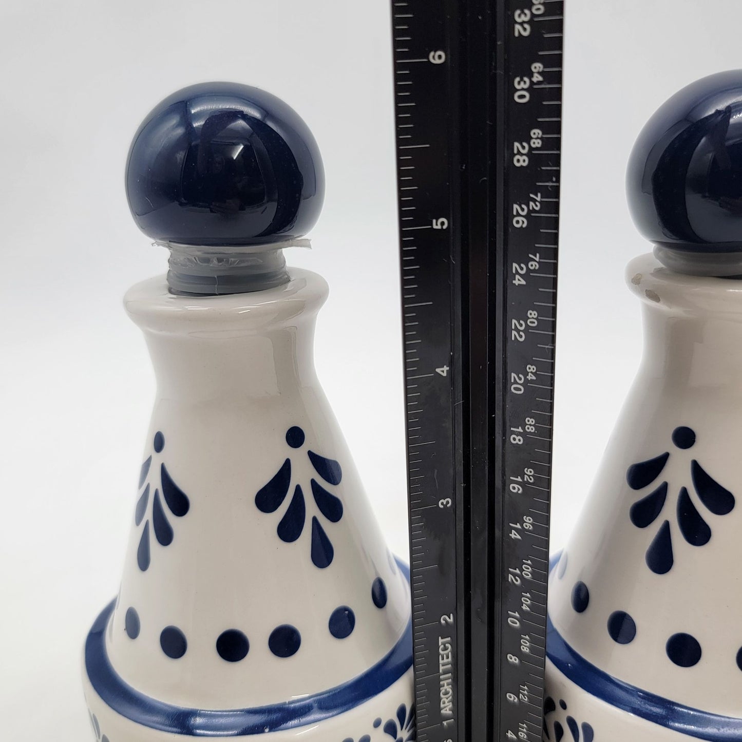 Set Of 2 Modern Gourmet Foods Dolomite Bottles With Stoppers